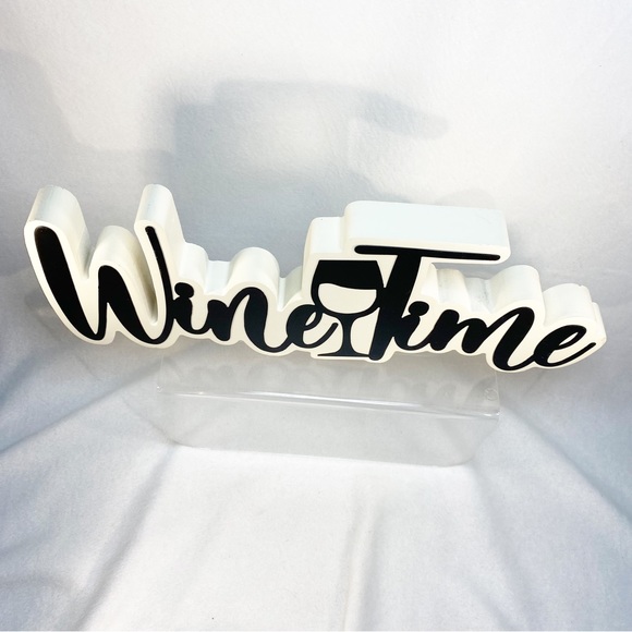 WINETIME Sign Bar Paraphernalia Metal Wording 16” - Picture 6 of 10